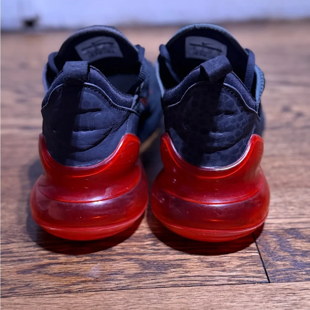 "Nike Air Max 270 Reflective Safari Men's Shoes Black Red BQ6525-001 Sz 10 - Picture 5 of 9